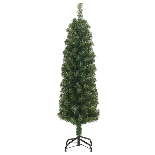 Grüner, schmaler künstlicher Weihnachtsbaum mit Ständer Ibike 150cm (PVC)