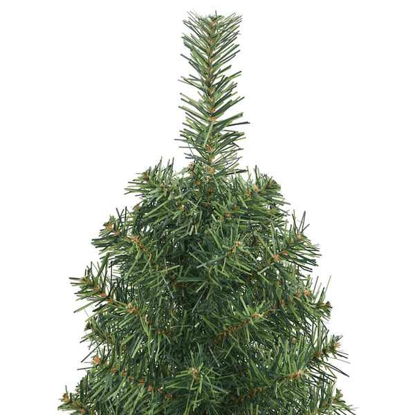 Grüner, schmaler künstlicher Weihnachtsbaum mit Ständer Ibike 150cm (PVC)