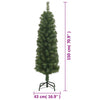 Grüner, schmaler künstlicher Weihnachtsbaum mit Ständer Ibike 150cm (PVC)