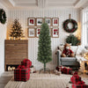 Grüner schlanker künstlicher Weihnachtsbaum mit Ständer Ibike 180cm (PVC)