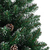 Grüner schmaler Weihnachtsbaum mit echtem Holz und Schnee Aeluta 210cm