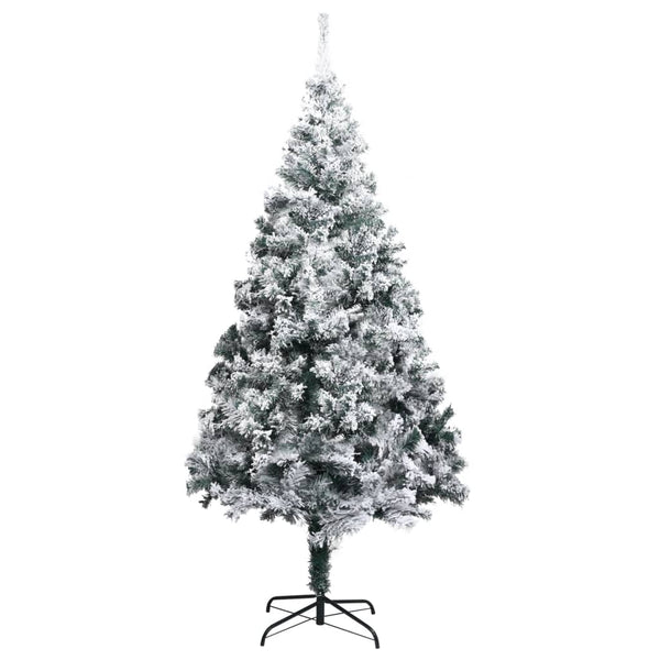 Grüner künstlicher Weihnachtsbaum mit Raureif Mahomed 240cm (PVC)