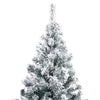 Grüner künstlicher Weihnachtsbaum mit Raureif Mahomed 240cm (PVC)