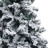 Grüner künstlicher Weihnachtsbaum mit Raureif Mahomed 240cm (PVC)