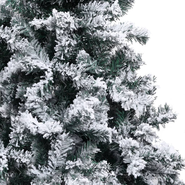 Grüner künstlicher Weihnachtsbaum mit Raureif Mahomed 240cm (PVC)