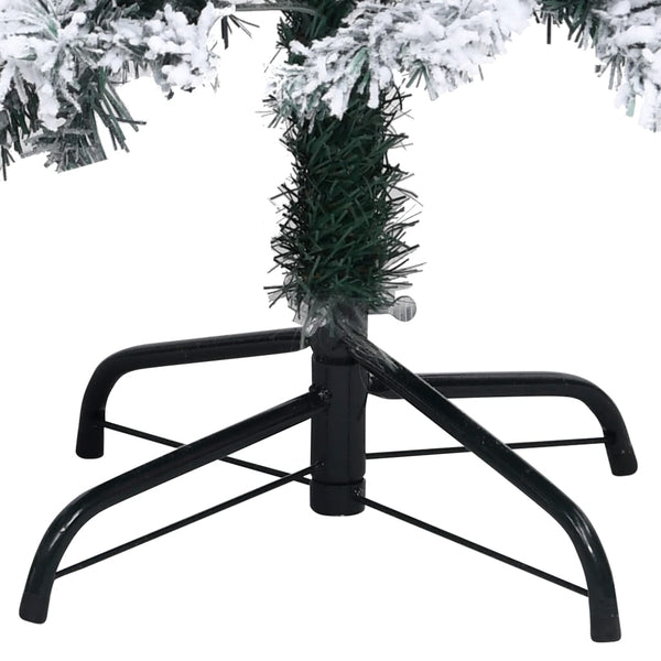 Grüner künstlicher Weihnachtsbaum mit Raureif Mahomed 240cm (PVC)