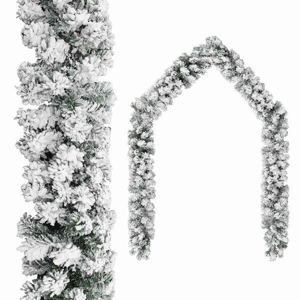 Grüner Weihnachtskranz Muazil 5 m (mit Reif PVC)