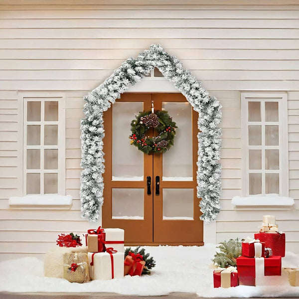 Grüner Weihnachtskranz Muazil 5 m (mit Reif PVC)