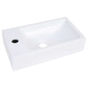 Weißes Waschbecken Iudca 400x220x90 mm (SMC)
