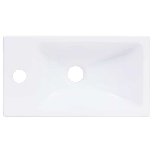 Weißes Waschbecken Iudca 400x220x90 mm (SMC)