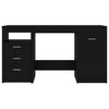 Schwarzer Schreibtisch Modiga 140x50x76cm (Holz)