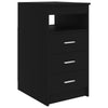 Schwarzer Schreibtisch Modiga 140x50x76cm (Holz)