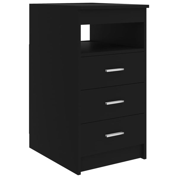 Schwarzer Schreibtisch Modiga 140x50x76cm (Holz)