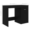 Schwarzer Schreibtisch Modiga 140x50x76cm (Holz)