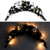 Schwarzer Weihnachtsbogen mit LED-Beleuchtung Maciuca 90cm (PVC)
