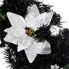 Schwarzer Weihnachtsbogen mit LED-Beleuchtung Maciuca 90cm (PVC)