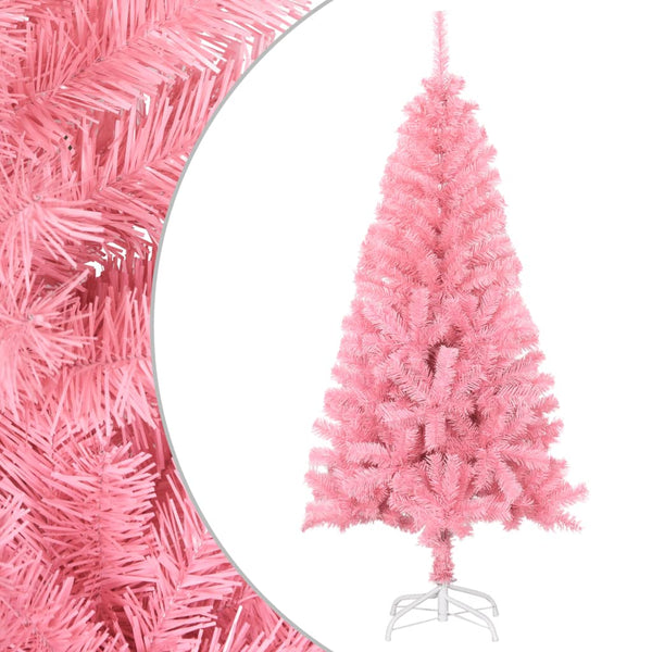 Rosa künstlicher Weihnachtsbaum mit Ständer Pasaj 150cm (PVC)