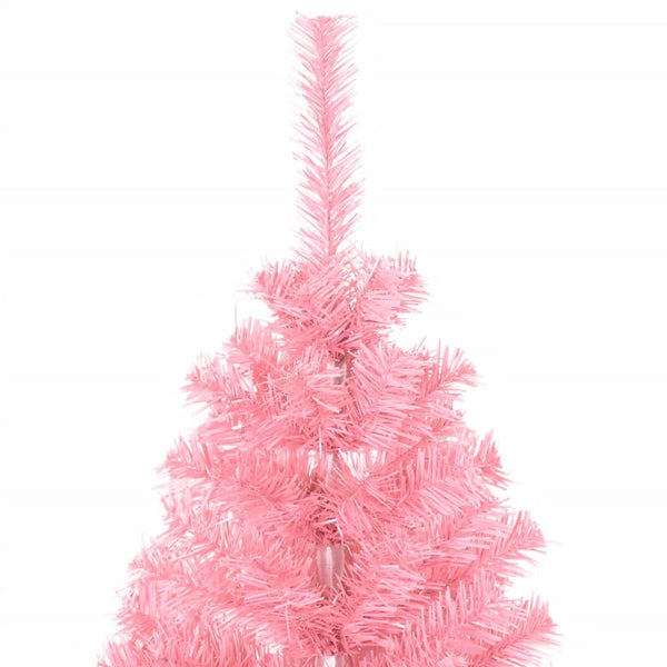Rosa künstlicher Weihnachtsbaum mit Ständer Pasaj 150cm (PVC)