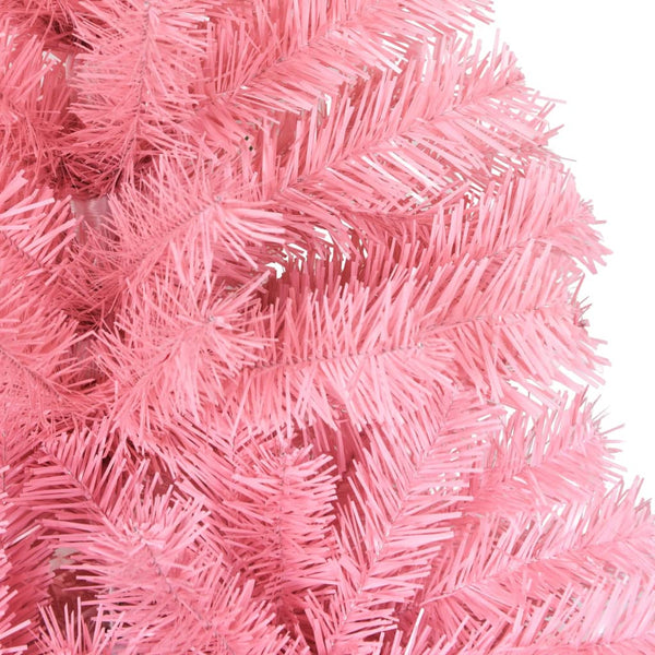 Rosa künstlicher Weihnachtsbaum mit Ständer Pasaj 150cm (PVC)