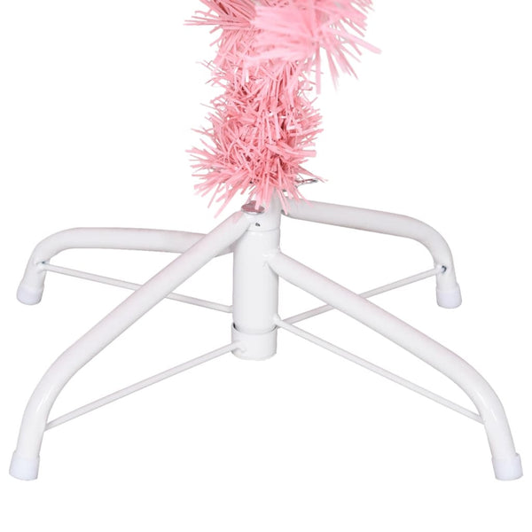 Rosa künstlicher Weihnachtsbaum mit Ständer Pasaj 150cm (PVC)