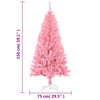 Rosa künstlicher Weihnachtsbaum mit Ständer Pasaj 150cm (PVC)