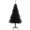 Schwarzer künstlicher Weihnachtsbaum mit Ständer, Pasaj 150cm (PVC)