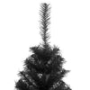 Schwarzer künstlicher Weihnachtsbaum mit Ständer, Pasaj 150cm (PVC)