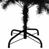 Schwarzer künstlicher Weihnachtsbaum mit Ständer, Pasaj 150cm (PVC)