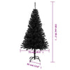 Schwarzer künstlicher Weihnachtsbaum mit Ständer, Pasaj 150cm (PVC)
