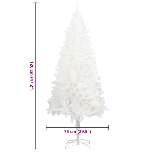 Weißer künstlicher Weihnachtsbaum naturgetreue Nadeln Rodrique 120cm