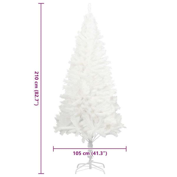 Weißer künstlicher Weihnachtsbaum naturgetreue Nadeln Rodrique 210cm