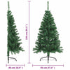 Grüner halber künstlicher Weihnachtsbaum auf Ständer Agr 150cm (PVC)