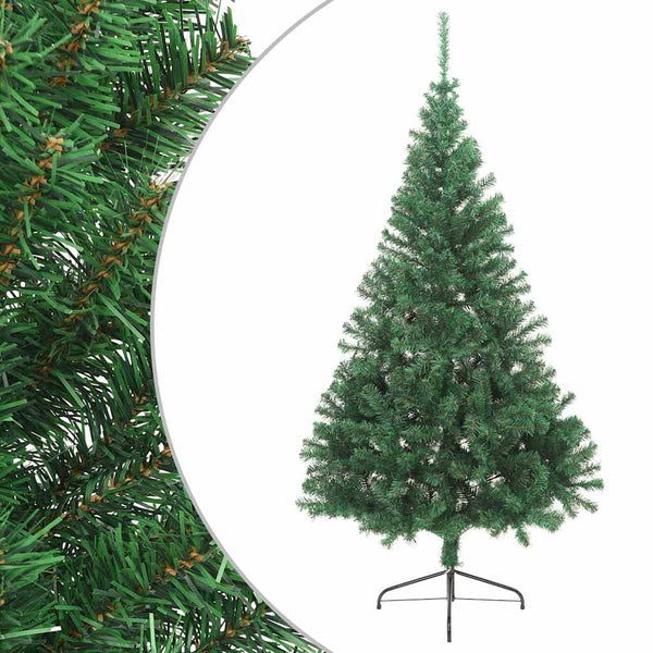 Künstlicher halber Weihnachtsbaum Agr, grün, mit Ständer, 210cm (PVC)