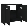 Schwarzer Badezimmerschrank Ghiursel 60x33x61cm (Holz)