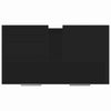 Schwarzer Badezimmerschrank Ghiursel 60x33x61cm (Holz)