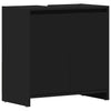 Schwarzer Badezimmerschrank Ozsvath 60x33x61cm (Holz)