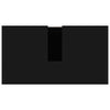 Schwarzer Badezimmerschrank Ozsvath 60x33x61cm (Holz)