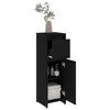 Schwarzer Badezimmerschrank Ciang 30x30x95cm (Holz)