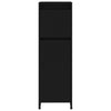 Schwarzer Badezimmerschrank Ciang 30x30x95cm (Holz)