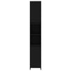 Badezimmerschrank Oprea schwarz 30x30x183,5cm (Holz)