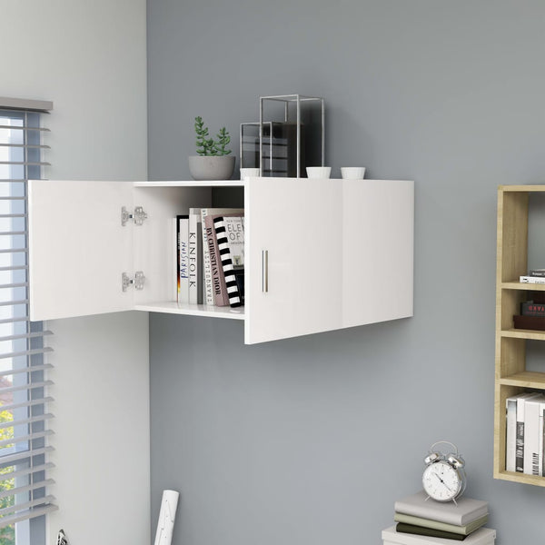 Weißer Wandschrank Radegunde 80x39x40cm (Holz)