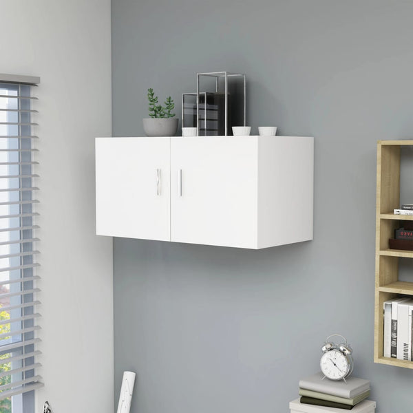 Weißer Wandschrank Radegunde 80x39x40cm (Holz)