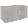 Wandschrank Radegunde 80x39x40cm betongrau (Holz)