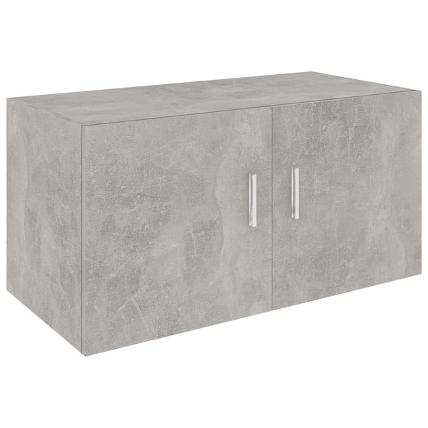 Wandschrank Radegunde 80x39x40cm betongrau (Holz)