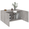 Wandschrank Radegunde 80x39x40cm betongrau (Holz)