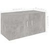 Wandschrank Radegunde 80x39x40cm betongrau (Holz)