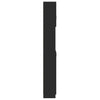 Schwarzer Badezimmerschrank Jaunita 32x25,5x190cm (Holz)