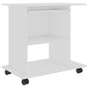Weißer Computertisch Tasita 80x50x75cm (Holz)