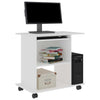 Weißer Computertisch Tasita 80x50x75cm (Holz)