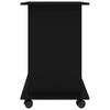Schwarzer Computertisch Tasita 80x50x75cm (Holz)